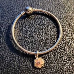 Pandora bracelet with one charm